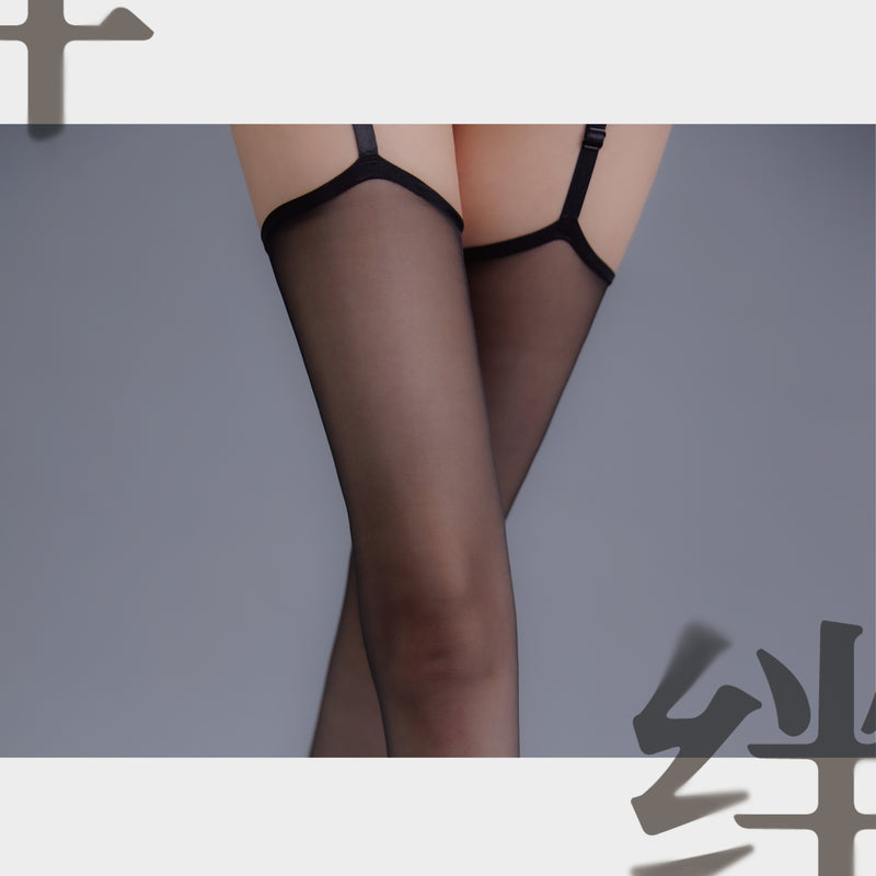 「BOND 绊」3D SUSPENDER STOCKINGS 3D 绑带腿环一体吊带丝袜