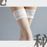 「SECRET TOUCH 秘」5D STAY-UP LACE TOP STOCKINGS 5D 法式蕾丝过膝硅胶防滑超薄长筒丝袜