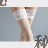 「SECRET TOUCH 秘」5D STAY-UP LACE TOP STOCKINGS 5D法式蕾丝過膝硅胶防滑超薄长筒丝袜