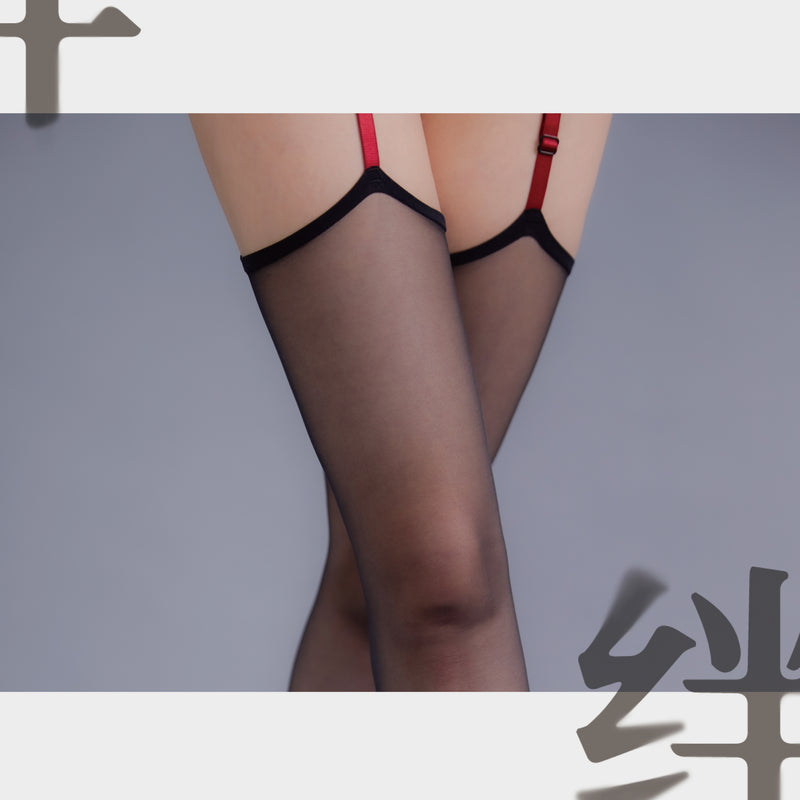 「BOND 绊」3D SUSPENDER STOCKINGS 3D 绑带腿环一体吊带丝袜