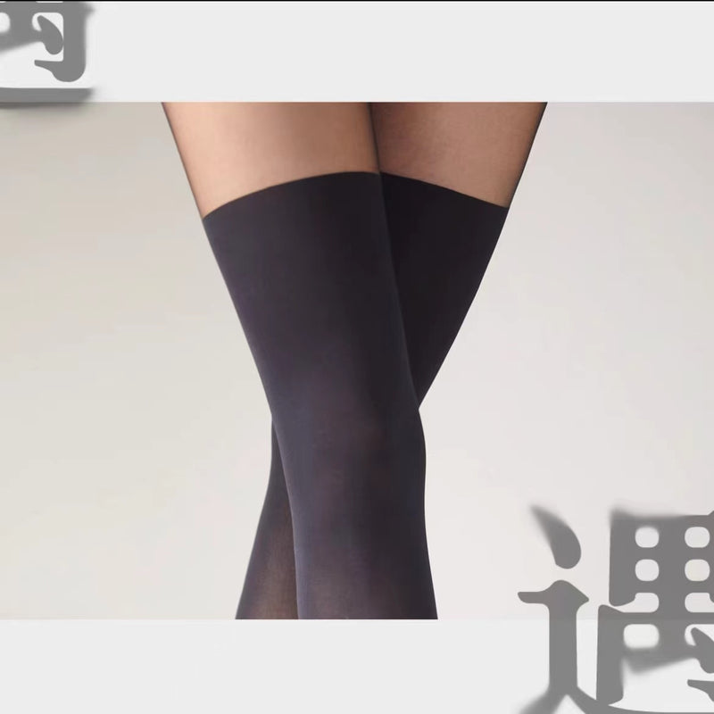 「ENCOUNTER 遇」40D Spliced Tights 40D 日系拼接袜