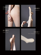 「Addicted Crotchless 瘾」3D Sheer Open Crotch tights 3D开裆免脱超薄丝袜
