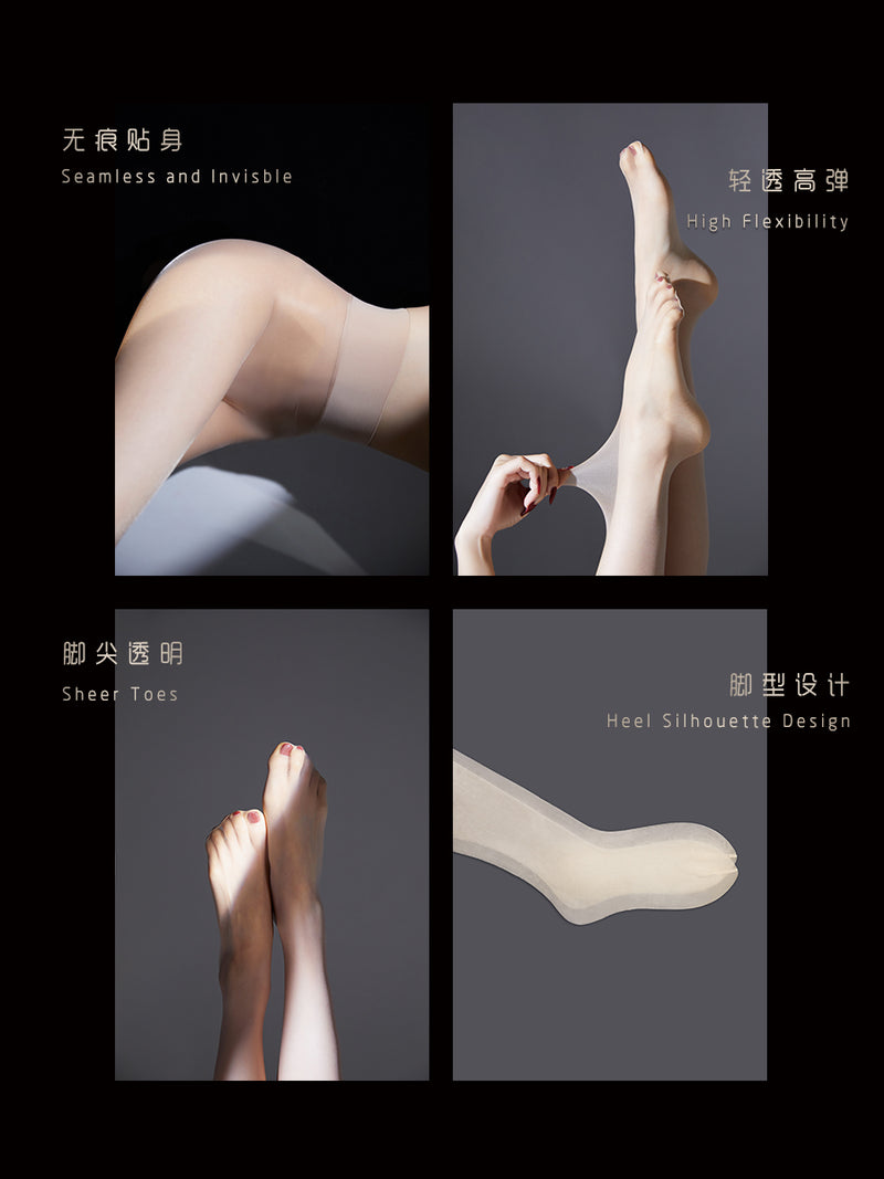 「AURA SEAMLESS 极」3D SEAMLESS SHEER TIGHTS 3D 360°无缝裆无痕超薄丝袜