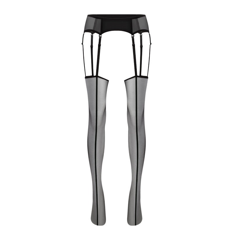 「Line 络」Limited Edition 3D Nude-Sheer™ Front and Back Seam Suspender Stockings 云缎™3D 极简前后背線可调节拆卸一体吊带袜